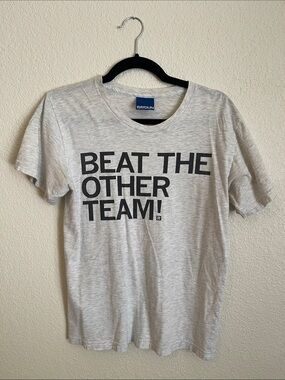 'Beat The Other Team' Gray Graphic Tee